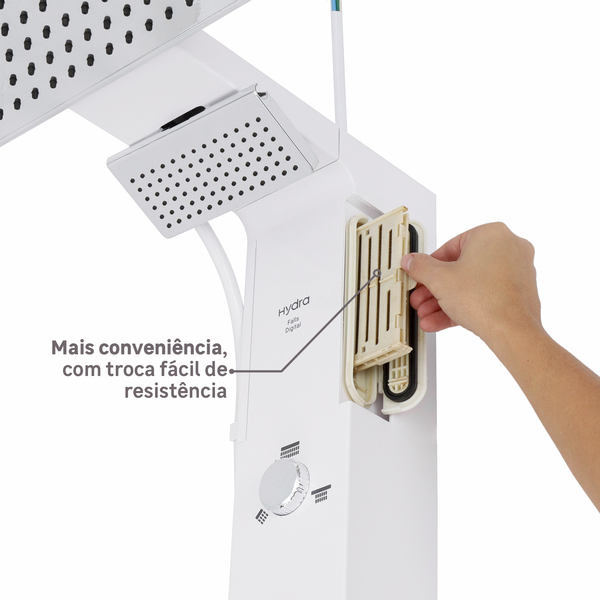 chuveiro_eletronico_220v_branco_e_cromado_falls_digital_hydra_91951762_f57d_600x600.jpg Chuveiro Elétrico Eletrônico com Visor Digital 220V 7700w Branco e Cromado Quadrado Falls Digital Hydra - Imagem 5