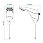 Chuveiro Zagonel Sublime Eletronica Black 7500w X 220v - Imagem 2