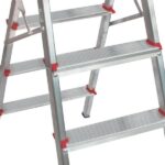 Escada 1 Degrau + 1 Banqueta-bilateral Alumínio Reforçada - Imagem 5