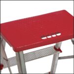 Escada 2 Degraus + Banqueta Domestica Alumínio - Até 100kg - Imagem 3