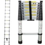 Escada Alumínio Telescópica 3.8 M 13 Degraus - Multifuncional