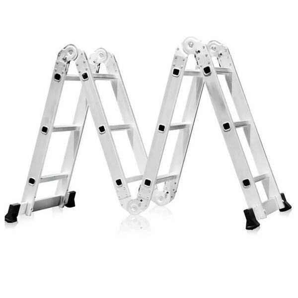 escada_articulada_multifuncional_4x3_aluminio_fortt_12_degrau_1571698746_57c6_600x600.jpg Escada Articulada Multifuncional 4x3 Alumínio Fortt 12 Degraus 3.34m - Eam4x3 - Imagem 2