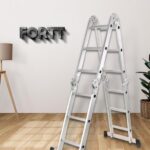 Escada Articulada Multifuncional 4x3 Alumínio Fortt 12 Degraus 3.34m - Eam4x3 - Imagem 9