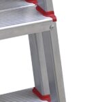 Escada De Alumínio 4 Degraus Duplos Linha Prática - Imagem 2