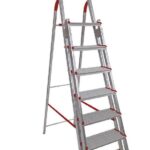 Escada De Alumínio 7 Degraus Duplos Linha Prática - Imagem 5
