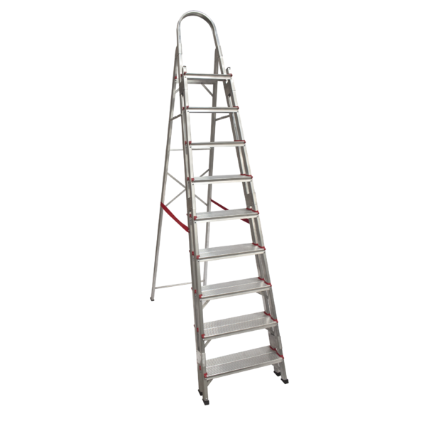 Escada De Alumínio Art Factory Com 10 Degraus Duplos