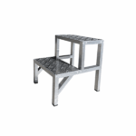 Escada De Alumínio Banqueta 02 Degraus Super Reforçada.