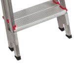 Escada De Alumínio Bilateral 2 Degraus Duplos Apolo Art Factory - Imagem 4