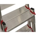 Escada De Alumínio Bilateral 3 Degraus Duplos Apolo Art Factory - Imagem 2