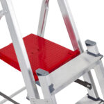 Escada De Alumínio Dupla 2 Degraus Natural 120kg Reisam - Imagem 4