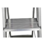 Escada De Alumínio Dupla 3 Degraus Natural 120kg Reisam - Imagem 5