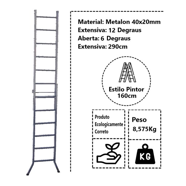 escada_extensiva_3_em_1_metalon_40x20mm_6_e_12_degraus_160cm_1571949423_f8fa_600x600.jpg Escada Extensiva 3 Em 1 Metalon 40x20mm 6 E 12 Degraus 160cm - Imagem 4