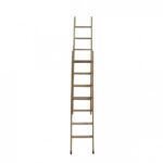 Escada Madeira Eucalipto Alongável 2 Partes 11 Degraus - Volpato, Tamanho: 11 Degraus
