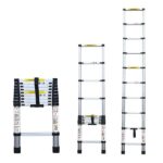 Escada Telescópica Aluminio Fortt 2.6m 9 Degraus - Eta01-2.6m