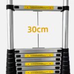 Escada Telescópica Aluminio Fortt 3.8m 13 Degraus - Eta01-3.8m - Imagem 2