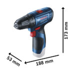 Furadeira e Parafusadeira a Bateria Bosch com Carregador e Bateria 12V 3/8" GSR 120-Li - Imagem 8