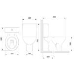 Kit De Bacia Com Caixa Acoplada E Assento Flamingo Incepa Branco - Imagem 3