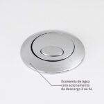 Kit Vaso Sanitário com Caixa Acoplada e Assento Branco Duplo Acionamento 3/6L Saída Vertical Infantil Icasa - Imagem 6