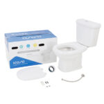 Kit Vaso Sanitário com Caixa Acoplada e Assento Branco Duplo Acionamento 3/6L Saída Vertical Sabatini Icasa - Imagem 3