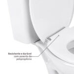 Kit Vaso Sanitário com Caixa Acoplada e Assento Branco Duplo Acionamento 3/6L Saída Vertical Saveiro Celite - Imagem 6