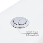 Kit Vaso Sanitário com Caixa Acoplada e Assento Branco Duplo Acionamento 3/6L Saída Vertical Aspen Deca - Imagem 5