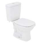 Kit Vaso Sanitário com Caixa Acoplada e Assento Branco Duplo Acionamento 3/6L Saída Vertical Like Celite