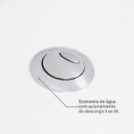 Kit Vaso Sanitário com Caixa Acoplada e Assento Branco Duplo Acionamento 3/6L Saída Vertical Lille Sensea - Imagem 6