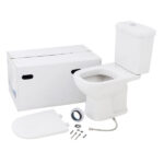 Kit Vaso Sanitário com Caixa Acoplada e Assento Branco Duplo Acionamento 3/6L Saída Vertical Lille Sensea - Imagem 3