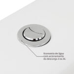 Kit Vaso Sanitário com Caixa Acoplada e Assento Branco Duplo Acionamento 3/6L Saída Vertical Ravena Deca - Imagem 6