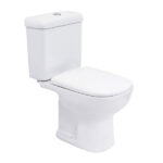 Kit Vaso Sanitário com Caixa Acoplada e Assento Branco Duplo Acionamento 3/6L Saída Vertical Lille Sensea