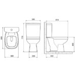 Kit Vaso Sanitário com Caixa Acoplada e Assento Soft Close Avant Incepa Branco Brilhante. - Imagem 3