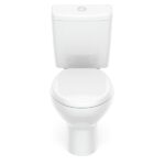 Kit Vaso Sanitário Com Caixa Acoplada E Assento Soft Close Flamingo Incepa Branco Brilhante - Imagem 4