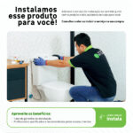 Kit Vaso Sanitário Convencional para Descarga de Parede Branco Vertical Lyon Sensea - Imagem 7