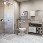 Kit Vaso Sanitário Convencional com Assento Branco Saída Vertical Thema Incepa - Imagem 5