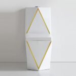 Vaso Sanitário Acoplado (monobloco) Imperial Diamond Gold - Imagem 5