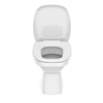 Vaso Sanitário Convencional Com Assento Like Celite Branco Brilhante - Imagem 5