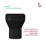 Vaso Sanitário Convencional Deca Axis P.47.94 Ébano Fosco - Imagem 7