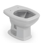 Kit Vaso Sanitário Convencional com Assento Cinza Saída Vertical Fit Plus Celite