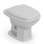 Kit Vaso Sanitário Convencional com Assento Cinza Saída Vertical Fit Plus Celite - Imagem 2