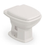 Kit Vaso Sanitário Convencional com Assento Bege Saída Vertical Fit Plus Celite - Imagem 2