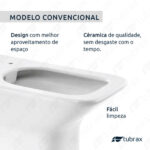 Vaso Sanitário Convencional Modelo Virentis Tubrax - VAB0030-C - Imagem 4