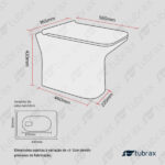 Vaso Sanitário Convencional Modelo Virentis Tubrax - VAB0030-C - Imagem 5