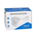 Kit Vaso Sanitário Convencional para Descarga de Parede com Assento Saída Vertical Infantil Branco Icasa - Imagem 10