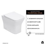 Vaso Sanitário Convencional Turmalina Pingoo.casa - Branco - Imagem 2