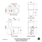 Vaso Sanitário Monobloco Caixa Acoplada Privada Barita Pingoo.casa - Branco - Imagem 10