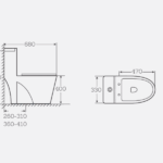 Vaso Sanitário Monobloco Cerâmica Com Caixa Acoplada Pelegrin Pel-6124 - Imagem 2