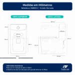 Vaso Sanitário Monobloco Completo - Caixa Acoplada Privada Diamante Tubrax - Imagem 10