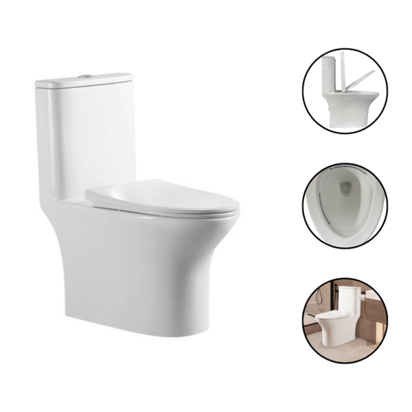 Vaso Sanitário Monobloco Esmaltado Completo Xambre Mx102 Branco