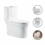 Vaso Sanitário Monobloco Esmaltado Kit Completo Xambre Mx101 Branco