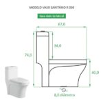 Vaso Sanitário Monobloco Reno R 500 - Imagem 7